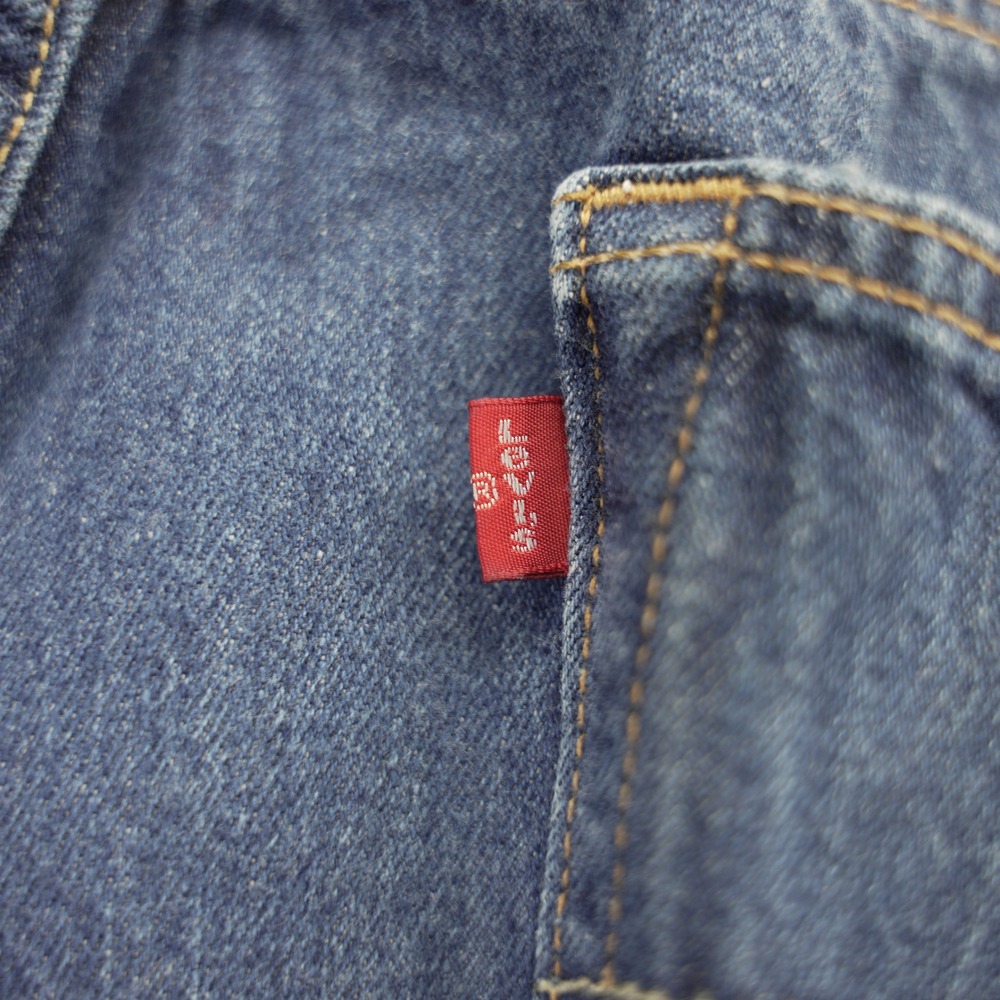Levis 501 Vintage Mens Blue Denim Straight Leg Button Fly Jeans 38x32 2004 - Picture 12 of 13